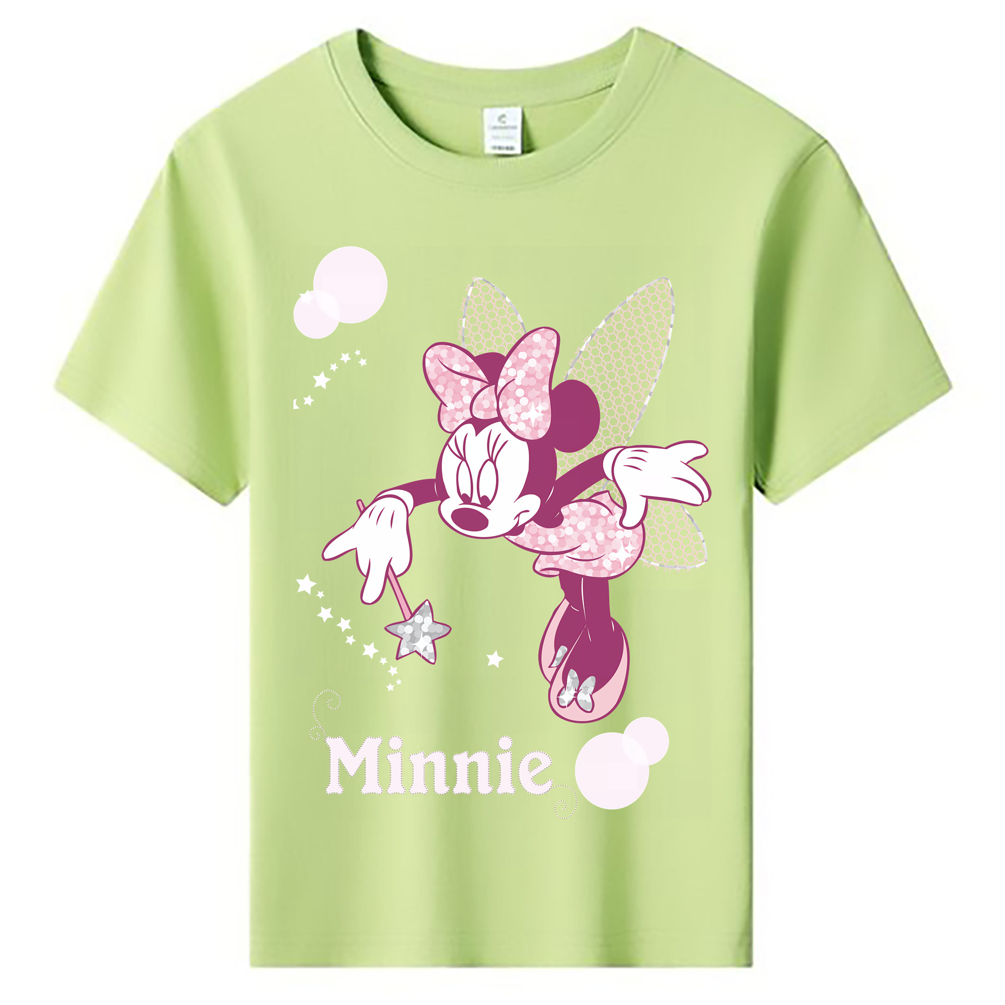 ミッキーマウス Mickey Mouse 綿100％キッズTシャツ（フロントプリント）